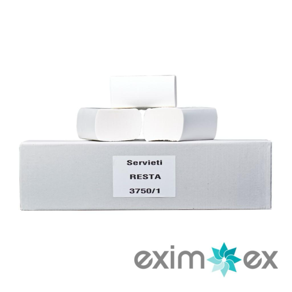SERVIETI RESTA, beli, 2sl, 3750/1